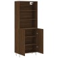 vidaXL Aparador alto madera contrachapada marrón roble 69,5x34x180 cm vidaXL Aparador alto madera contrachapada marrón roble 69,5x34x180 cm