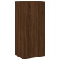 vidaXL Muebles de TV de pared 5 pzas madera de ingeniería marrón roble