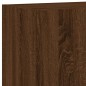 vidaXL Muebles de TV de pared 5 pzas madera de ingeniería marrón roble