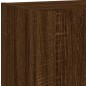 vidaXL Muebles TV pared con LED 5 pzas madera ingeniería marrón roble vidaXL Muebles TV pared con LED 5 pzas madera ingeniería marrón roble