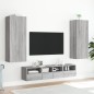 vidaXL Muebles de TV de pared 5 pzas madera de ingeniería gris Sonoma