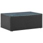 vidaXL Set de muebles de jardín 4 pzas y cojines ratán sintético negro vidaXL Set de muebles de jardín 4 pzas y cojines ratán sintético negro
