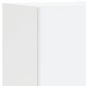 vidaXL Muebles de TV de pared con LED 4 pzas madera ingeniería blanco