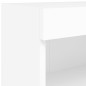 vidaXL Muebles de TV de pared con LED 5 pzas madera ingeniería blanco
