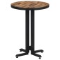 vidaXL Mesa de terraza redonda teca reciclada maciza Ø55x76 cm vidaXL Mesa de terraza redonda teca reciclada maciza Ø55x76 cm