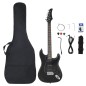 vidaXL Guitarra eléctrica para principiantes con funda negro 4/4 39" vidaXL Guitarra eléctrica para principiantes con funda negro 4/4 39"