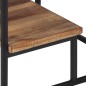 vidaXL Mesa auxiliar teca reciclada maciza 50x50x50 cm vidaXL Mesa auxiliar teca reciclada maciza 50x50x50 cm