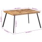 vidaXL Mesa de comedor madera maciza de teca 148x97x76 cm vidaXL Mesa de comedor madera maciza de teca 148x97x76 cm