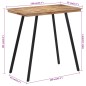 vidaXL Mesa alta de bar madera maciza de teca 110x55x105 cm