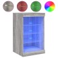 vidaXL Aparador con luces LED gris Sonoma 41x37x67 cm vidaXL Aparador con luces LED gris Sonoma 41x37x67 cm