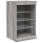 vidaXL Aparador con luces LED gris Sonoma 41x37x67 cm vidaXL Aparador con luces LED gris Sonoma 41x37x67 cm