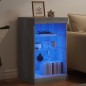 vidaXL Aparador con luces LED gris Sonoma 41x37x67 cm vidaXL Aparador con luces LED gris Sonoma 41x37x67 cm