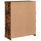 vidaXL Aparador con luces LED roble ahumado 81x37x100 cm vidaXL Aparador con luces LED roble ahumado 81x37x100 cm