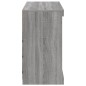 vidaXL Aparador con luces LED gris Sonoma 81x37x67 cm