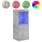 vidaXL Aparador con luces LED gris hormigón 41x37x100 cm vidaXL Aparador con luces LED gris hormigón 41x37x100 cm