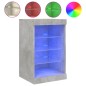 vidaXL Aparador con luces LED gris hormigón 41x37x67 cm vidaXL Aparador con luces LED gris hormigón 41x37x67 cm