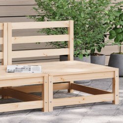 vidaXL Sofá jardín sin reposabrazos madera maciza de pino 70x70x67 cm