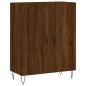 vidaXL Aparador alto madera contrachapada marrón roble 69,5x34x180 cm vidaXL Aparador alto madera contrachapada marrón roble 69,5x34x180 cm