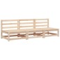 vidaXL Sofás de jardín sin reposabrazos 3 uds madera pino 70x70x67 cm vidaXL Sofás de jardín sin reposabrazos 3 uds madera pino 70x70x67 cm
