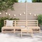 vidaXL Sofás de jardín sin reposabrazos 3 uds madera pino 70x70x67 cm vidaXL Sofás de jardín sin reposabrazos 3 uds madera pino 70x70x67 cm