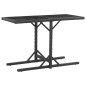 vidaXL Set comedor de jardín 3 piezas y cojines ratán sintético negro vidaXL Set comedor de jardín 3 piezas y cojines ratán sintético negro