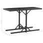 vidaXL Set comedor de jardín 3 piezas y cojines ratán sintético negro vidaXL Set comedor de jardín 3 piezas y cojines ratán sintético negro