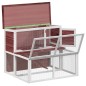 vidaXL Conejera de madera maciza de pino moca 102x90x84,5 cm vidaXL Conejera de madera maciza de pino moca 102x90x84,5 cm