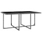 vidaXL Set de comedor de jardín 11 pzas y cojines ratán sintético gris vidaXL Set de comedor de jardín 11 pzas y cojines ratán sintético gris