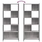 vidaXL Estantería madera de ingeniería gris Sonoma 72x28x172 cm vidaXL Estantería madera de ingeniería gris Sonoma 72x28x172 cm