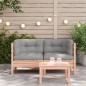 vidaXL Sofá esquinero de jardín con cojines 2 uds madera abeto Douglas vidaXL Sofá esquinero de jardín con cojines 2 uds madera abeto Douglas