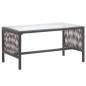 vidaXL Set muebles de jardín 4 piezas y cojines ratán sintético marrón vidaXL Set muebles de jardín 4 piezas y cojines ratán sintético marrón