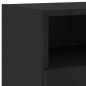 vidaXL Muebles de TV de pared 5 piezas madera de ingeniería negro vidaXL Muebles de TV de pared 5 piezas madera de ingeniería negro