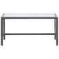 vidaXL Set muebles de jardín 4 piezas y cojines ratán sintético marrón vidaXL Set muebles de jardín 4 piezas y cojines ratán sintético marrón