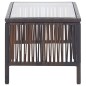 vidaXL Set muebles de jardín 4 piezas y cojines ratán sintético marrón vidaXL Set muebles de jardín 4 piezas y cojines ratán sintético marrón