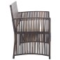 vidaXL Set muebles de jardín 4 piezas y cojines ratán sintético marrón vidaXL Set muebles de jardín 4 piezas y cojines ratán sintético marrón