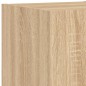 vidaXL Muebles de TV de pared con luces LED 3 piezas roble Sonoma vidaXL Muebles de TV de pared con luces LED 3 piezas roble Sonoma