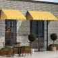 vidaXL Toldo para bar 400x120 cm naranja y blanco vidaXL Toldo para bar 400x120 cm naranja y blanco
