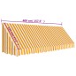 vidaXL Toldo para bar 400x120 cm naranja y blanco vidaXL Toldo para bar 400x120 cm naranja y blanco