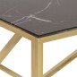 vidaXL Mesa de centro dorada acero inoxidable y vidrio templado vidaXL Mesa de centro dorada acero inoxidable y vidrio templado