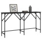 vidaXL Mesa consola madera de ingeniería negra 140x29x75 cm vidaXL Mesa consola madera de ingeniería negra 140x29x75 cm