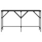 vidaXL Mesa consola madera de ingeniería negra 140x29x75 cm vidaXL Mesa consola madera de ingeniería negra 140x29x75 cm