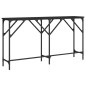 vidaXL Mesa consola madera de ingeniería negra 140x29x75 cm vidaXL Mesa consola madera de ingeniería negra 140x29x75 cm