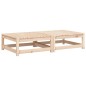 vidaXL Taburetes de jardín con cojines 2 uds madera maciza de pino vidaXL Taburetes de jardín con cojines 2 uds madera maciza de pino