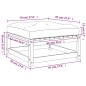 vidaXL Taburetes de jardín con cojines 2 uds madera maciza de pino vidaXL Taburetes de jardín con cojines 2 uds madera maciza de pino