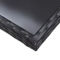 vidaXL Juego de comedor de jardín 5 piezas de ratán sintético negro