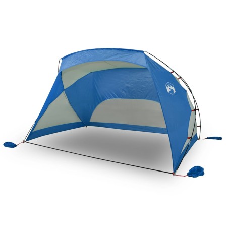 vidaXL Tienda de playa tafetán azul 274x178x170/148 cm 185T