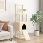 vidaXL Rascador para gatos con postes de sisal crema 153 cm vidaXL Rascador para gatos con postes de sisal crema 153 cm