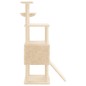 vidaXL Rascador para gatos con postes de sisal crema 153 cm vidaXL Rascador para gatos con postes de sisal crema 153 cm