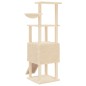 vidaXL Rascador para gatos con postes de sisal crema 153 cm vidaXL Rascador para gatos con postes de sisal crema 153 cm