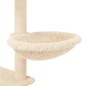 vidaXL Rascador para gatos con postes de sisal crema 153 cm vidaXL Rascador para gatos con postes de sisal crema 153 cm